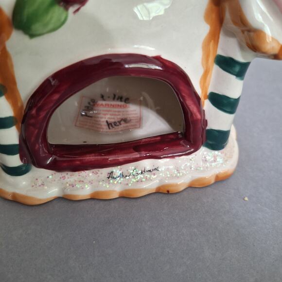 Blue Sky Clayworks Christmas Gingerbread House MOM'S COOKIE COTTAGE Tea Light - Picture 7 of 8